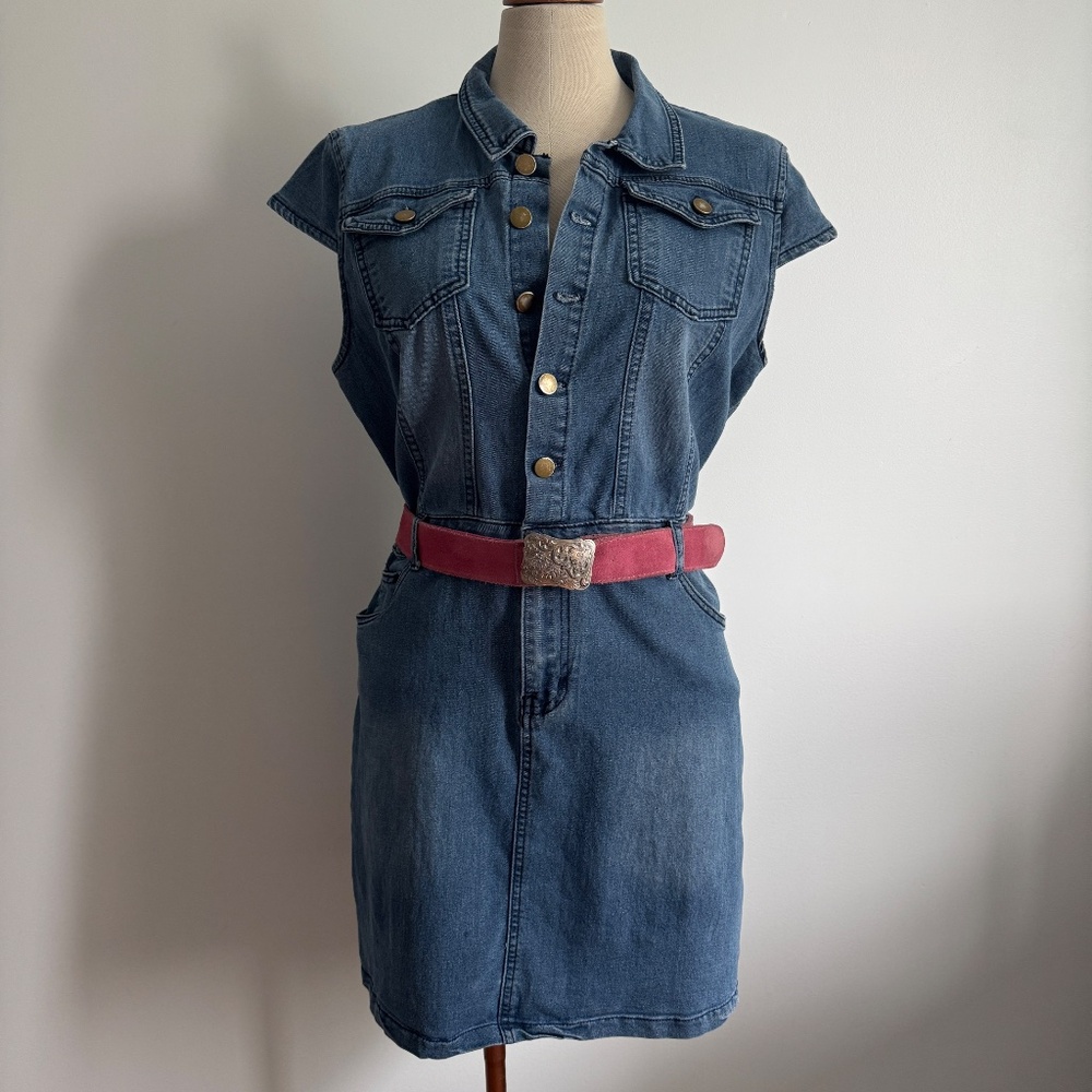 Blue Jeans Midi Dress